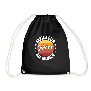 Meilleur Frère Au Monde - Sac de sport léger - noir - Devant