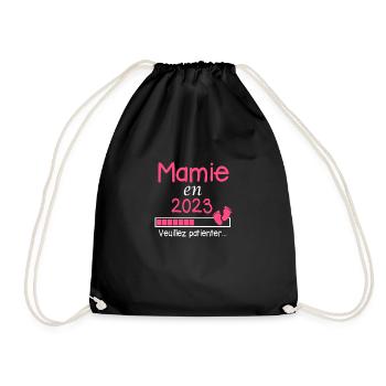 Mamie en 2023 Cadeau Future Mamie - Sac de sport léger - noir - Devant