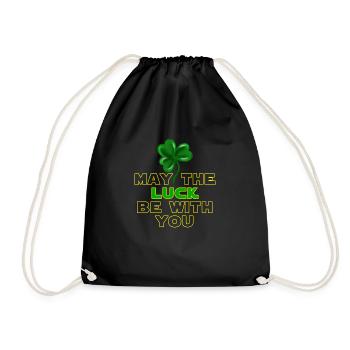 May The Luck Be With You - Drawstring Bag - black - Front