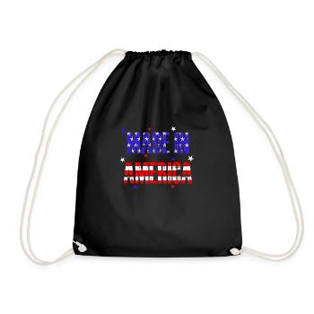 Made In America - Drawstring Bag - black - Front
