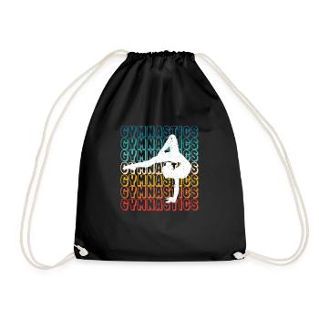 Gymnastics Sports Gymnastics Dancing Gymnast Dance - Drawstring Bag - black - Front
