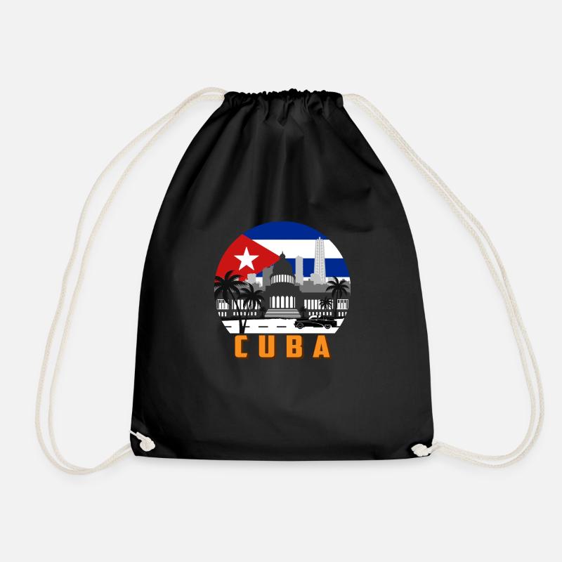Kuba 2 - Turnbeutel - Schwarz