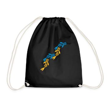 Colorful Koi Fish Nishikigoi - Drawstring Bag - black - Front