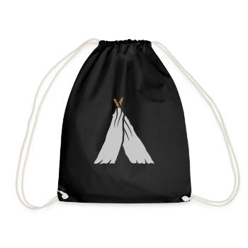 Adventure Hobby Tent Tent - Drawstring Bag - black - Front