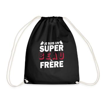 je suis un super beau-frère / cadeau beau-frère - Sac de sport léger - noir - Devant