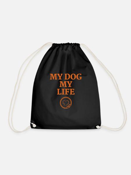 My Dog My Life - Turnbeutel - Schwarz