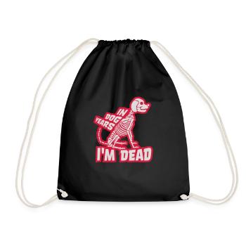 in dog years Dead - Turnbeutel - Schwarz - Vorne