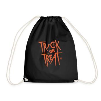 Halloween Trick or Treat Orange - Sac de sport léger - noir - Devant
