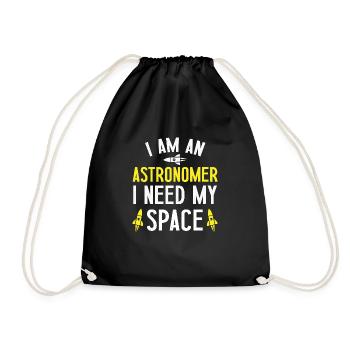 Astronomer original idea for men women kids space - Sac de sport léger - noir - Devant