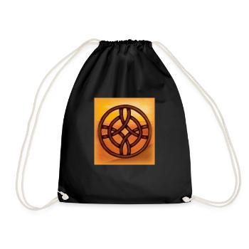 celtic cross - Drawstring Bag - black - Front