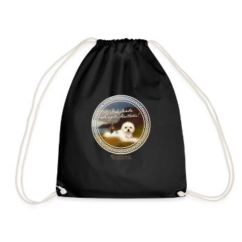 Whisky Spruch Single Malteser - Turnbeutel - Schwarz - Vorne
