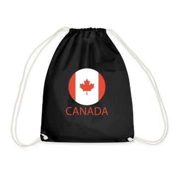 Canada - Drawstring Bag - black - Front