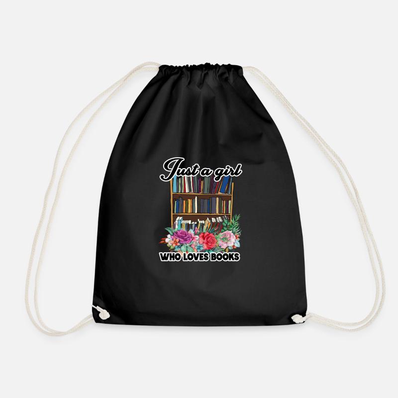 Buch Bücher studieren Ich mag und liebe Bücher. - Turnbeutel - Schwarz