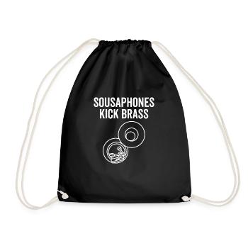 Sousaphone Kick Brass - Turnbeutel - Schwarz - Vorne