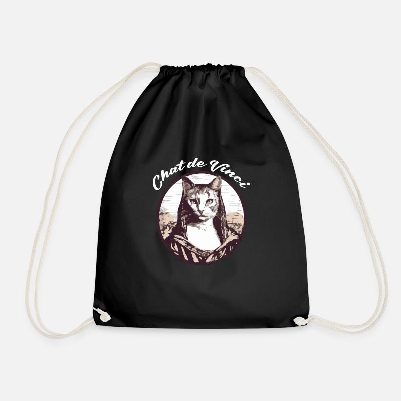 Da Vincis Katze - Turnbeutel - Schwarz