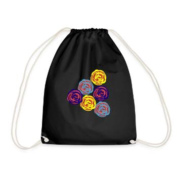 Florist Flower Plant Nature Gardener - Drawstring Bag - black - Front