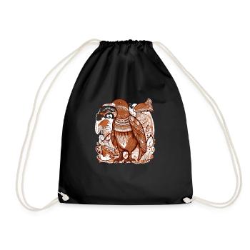 L'oiseau tranquille - Sac de sport léger - noir - Devant