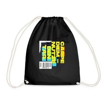 Carpe Diem Seize the day - Drawstring Bag - black - Front