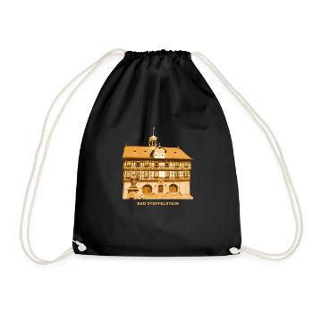 Bad Staffelstein, Upper Franconia, Adam Riese, Bavaria - Drawstring Bag - black - Front