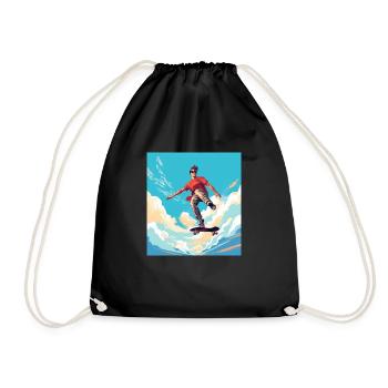 Die Herren der Bretter - Lords of the Board - Drawstring Bag - black - Front