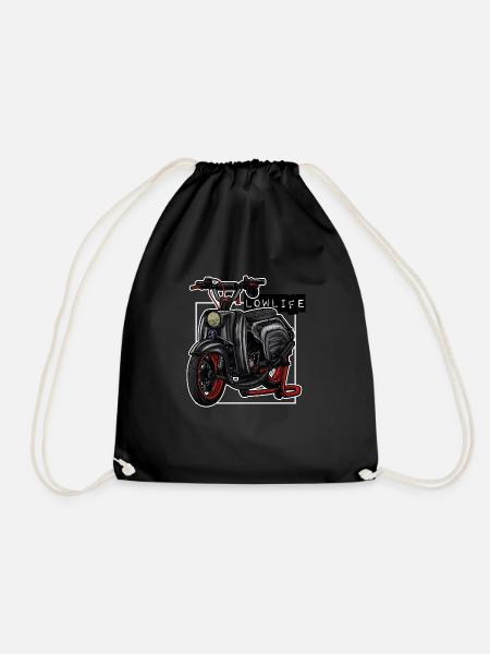 Schwalbe (black / LowLife) // Illustration - Turnbeutel - Schwarz