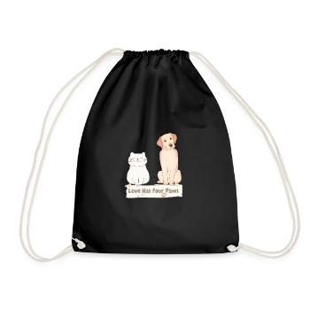 Quatre pattes - Sac de sport léger - noir - Devant