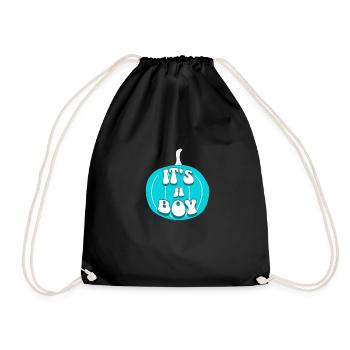 gender reveal halloween - Drawstring Bag - black - Front