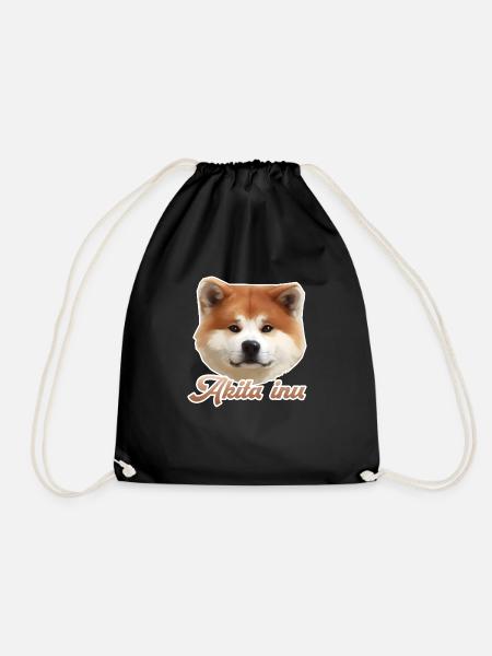 akita inu - Sac de sport léger - noir