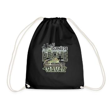 AU TRAVAIL - Sac de sport léger - noir - Devant