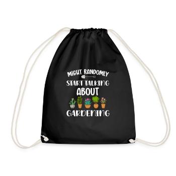 funny present gardener garden lover men women - Sac de sport léger - noir - Devant