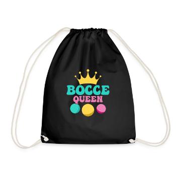 Joueur d’équipe Pétanque Queen Petangue - Sac de sport léger - noir - Devant