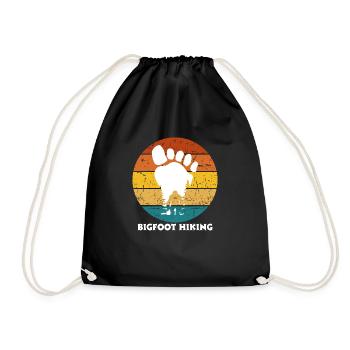Bigfoot Hiking - Drawstring Bag - black - Front