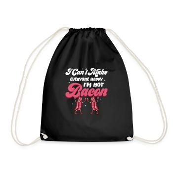 Je ne peux pas rendre tout le monde heureux Je ne suis pas du jambon de viande de porc - Sac de sport léger - noir - Devant