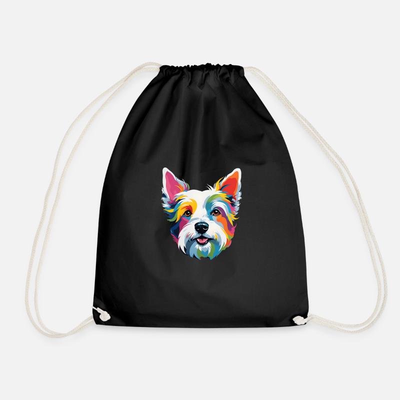 Westie - Turnbeutel - Schwarz