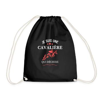 Je suis une Cavalière qui Déchire - Sac de sport léger - noir - Devant