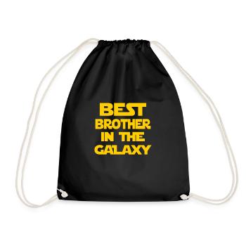 Best brother in the galaxy - Drawstring Bag - black - Front