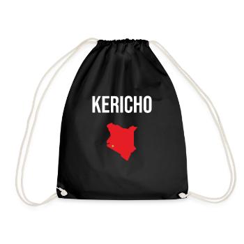 Kericho Souvenir Kericho Kenia T-Shirt Kericho - Turnbeutel - Schwarz - Vorne