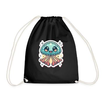 Jellyfish Lover - Drawstring Bag - black - Front