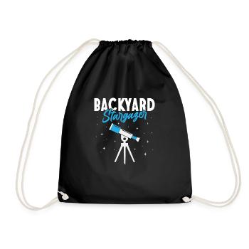 Backyard Stargazer Étoiles Planètes Astronomie - Sac de sport léger - noir - Devant