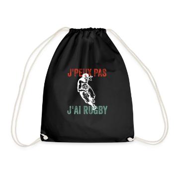 J'peux pas j'ai rugby - Sac de sport léger - noir - Devant