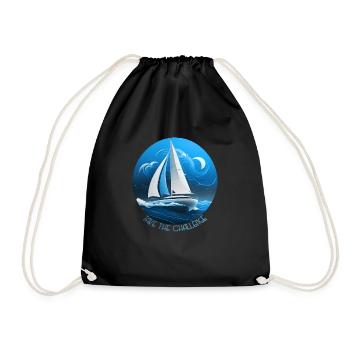 Take the challenge - Drawstring Bag - black - Front