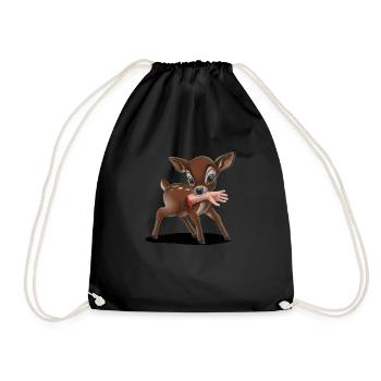 Killer Fawn 06 2024 01 - Drawstring Bag - black - Front