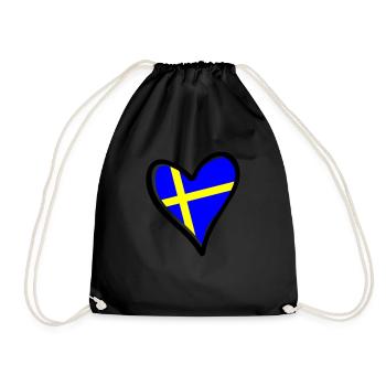 Suède Cœur - Sac de sport léger - noir - Devant