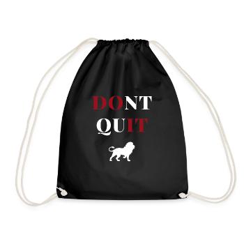 N’abandonnez pas Lion Heart - Sac de sport léger - noir - Devant