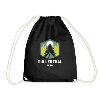 Luxembourg Mullerthal Trail Hiking Nature Pilgrimage - Drawstring Bag - black - Front