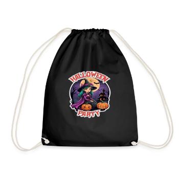 Fête d’Halloween - Sac de sport léger - noir - Devant