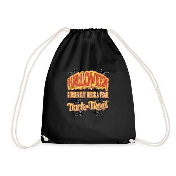 Halloween n’arrive qu’une fois par an Trick or Treat - Sac de sport léger - noir - Devant