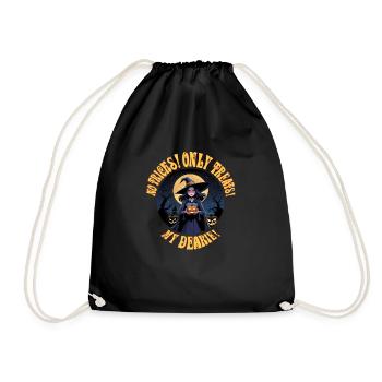 Pas d’astuces ! Que des friandises ! Ma chérie ! - Sac de sport léger - noir - Devant
