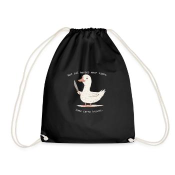 Oie poignardante - Sac de sport léger - noir - Devant
