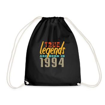 Les vrais légendes sont nés en 1994. Année 2025. - Sac de sport léger - noir - Devant